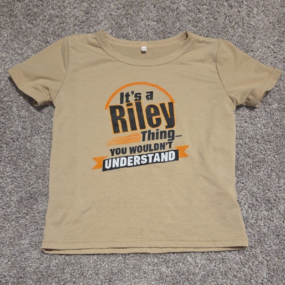 Riley Kids Tan T-Shirt 4-5